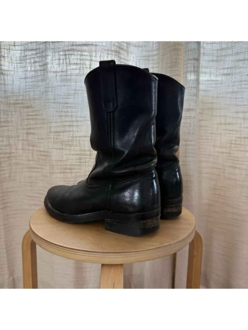 Red Wing Boots Heritage Black Pecos Size 8D Made in USA